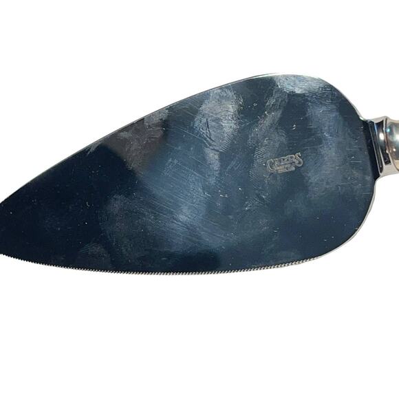 Carrs Sheffield beads sterling silver cake knife with stainless blade - Picture 6 of 10